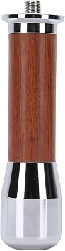 Portafilter Handle, Solid Wood Stainless Steel Replacement Handle with Rounded Grip for Coffee Machine Accessory
