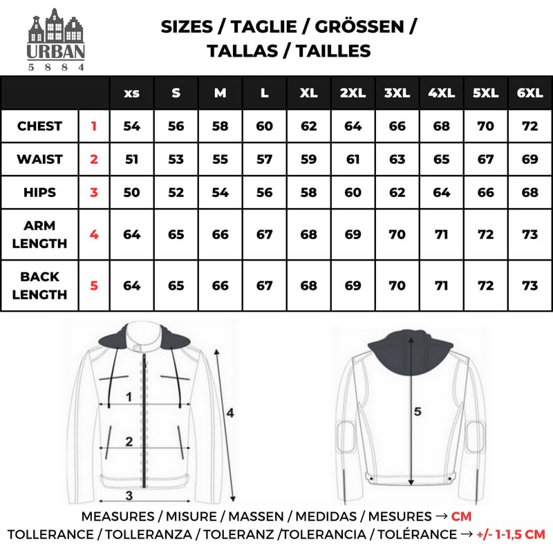 URBAN 5884 58-Gents skórzana kurtka motocyklowa, całkowicie zdejmowane ochraniacze, Żółty, 5XL