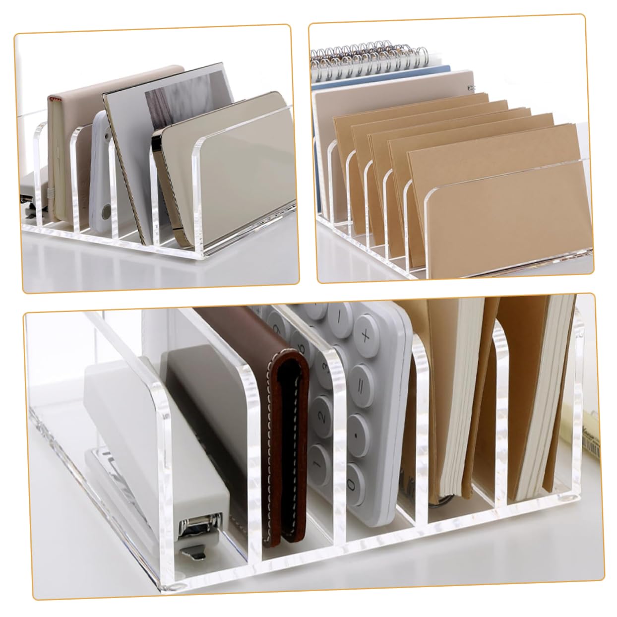 Organizador de Archivos Vertical de Escritorio de 5 Compartimentos