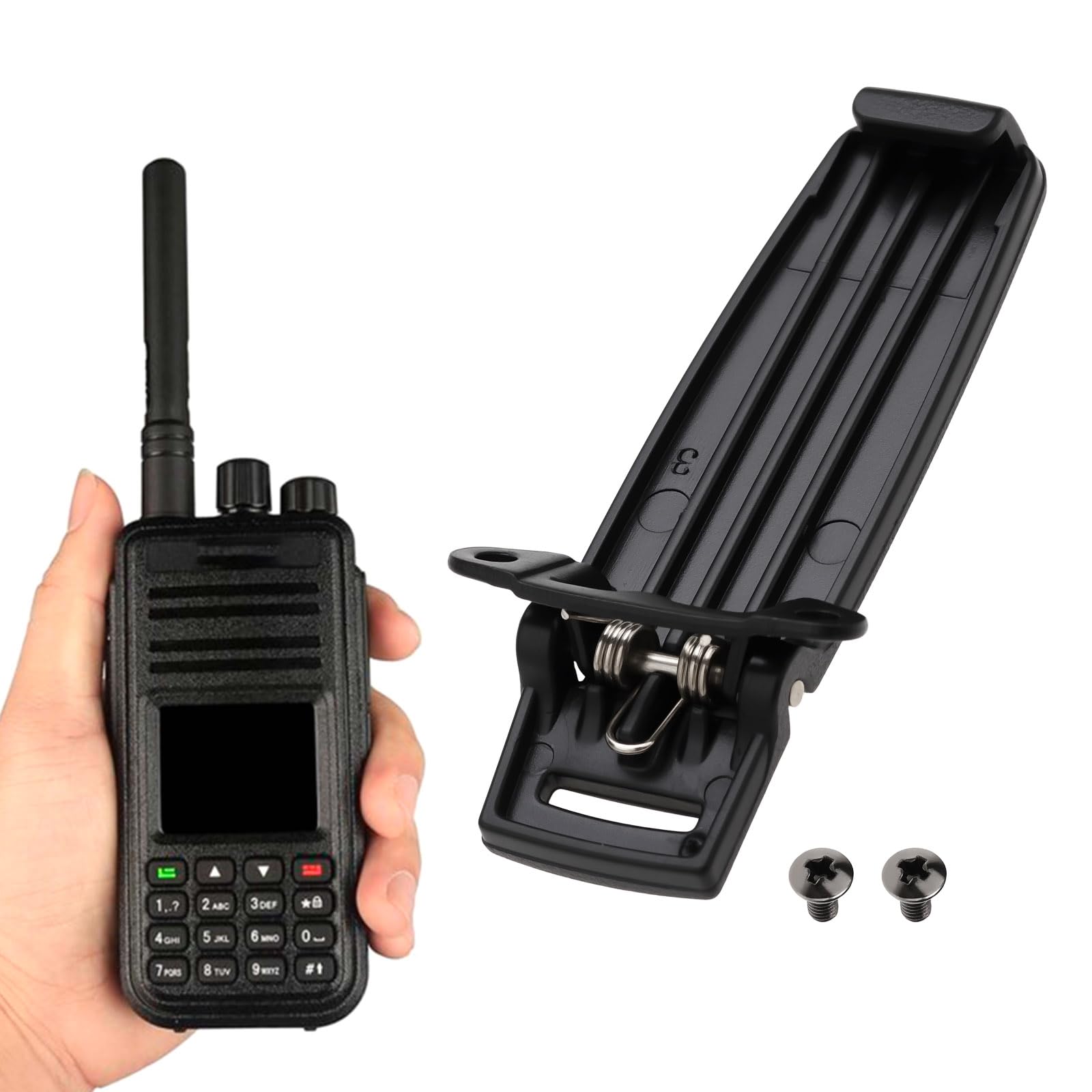 LT Easiyl 5Pcs Belt Clip with Screws Compatible with Tytera MD-380 Retevis RT3 Two Way Radio - Image 3