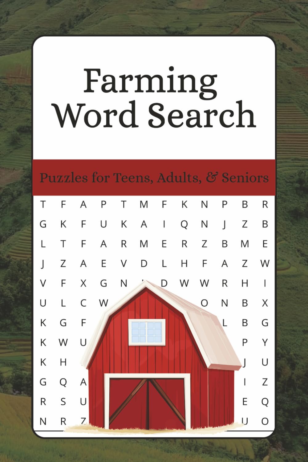 Farming Word Search Puzzle Book: Word Searches with Easy to Read Print about Farming, Farmers, Ranching and More | 6x9 inches, 100 Pages | 50 Puzzles