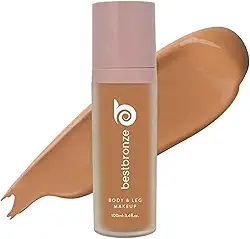 Best Bronze Bombshell Maquiagem Corporal e para Pernas - Maquiagem à Prova D'água para Pernas e Base Corporal - para Cicatrizes, Cobertura de Varizes e Corretivo para Pernas (NW41 Bronze Médio)