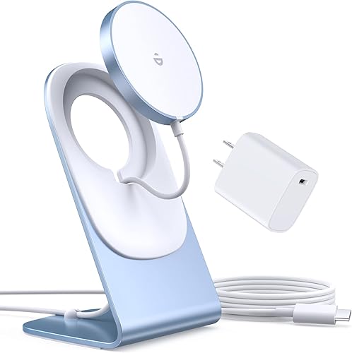 Miniatura 11 de Cargador inalámbrico magnético para iPhone 17/16/15/14/13/12 - Cargador Mag+adaptador USB C de 20 W, soporte de carga inalámbrica rápida con cable