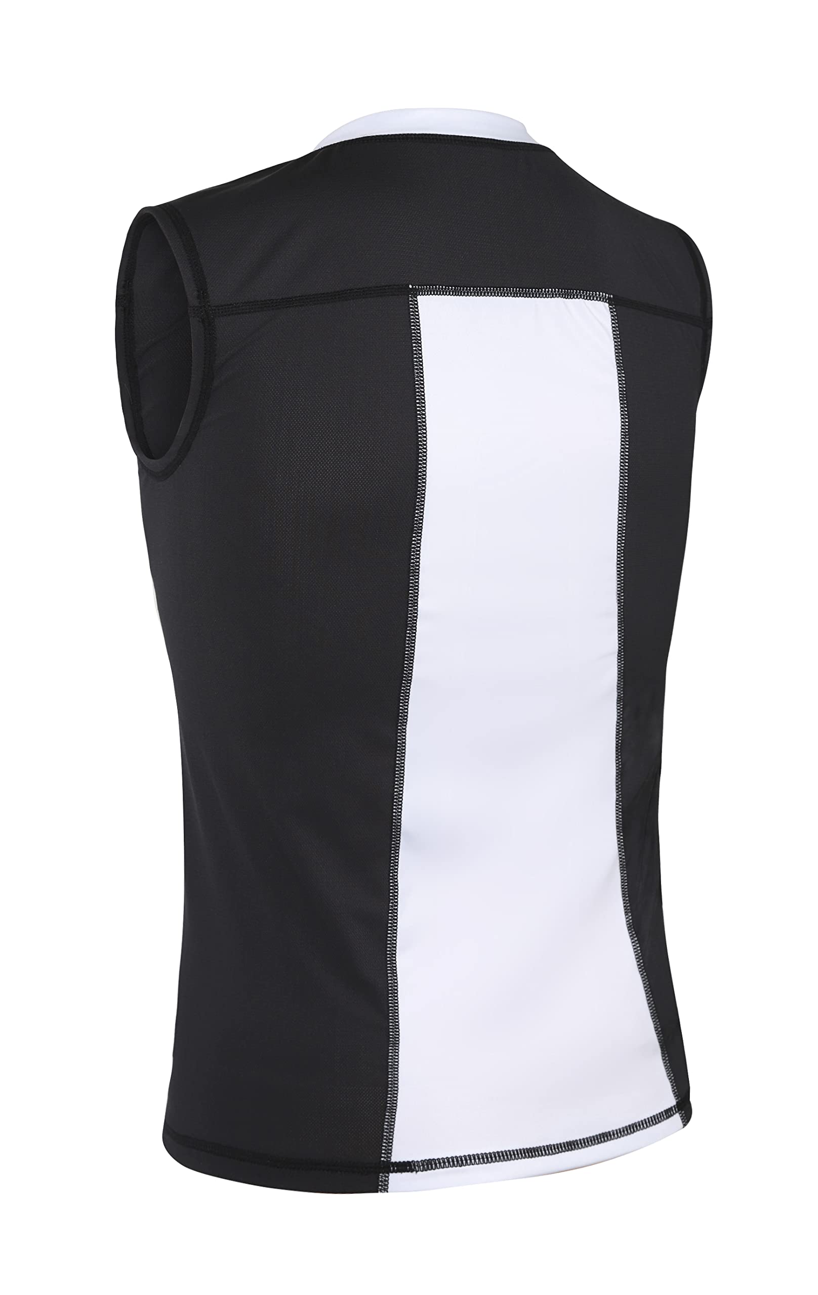 TUOY Gepolstertes ärmelloses Shirt mit Herzschutz, Brust, Brust, Brust, Brust, Brust, Schutzshirt für Scrum, Fußball, Baseball, Paintball Tore