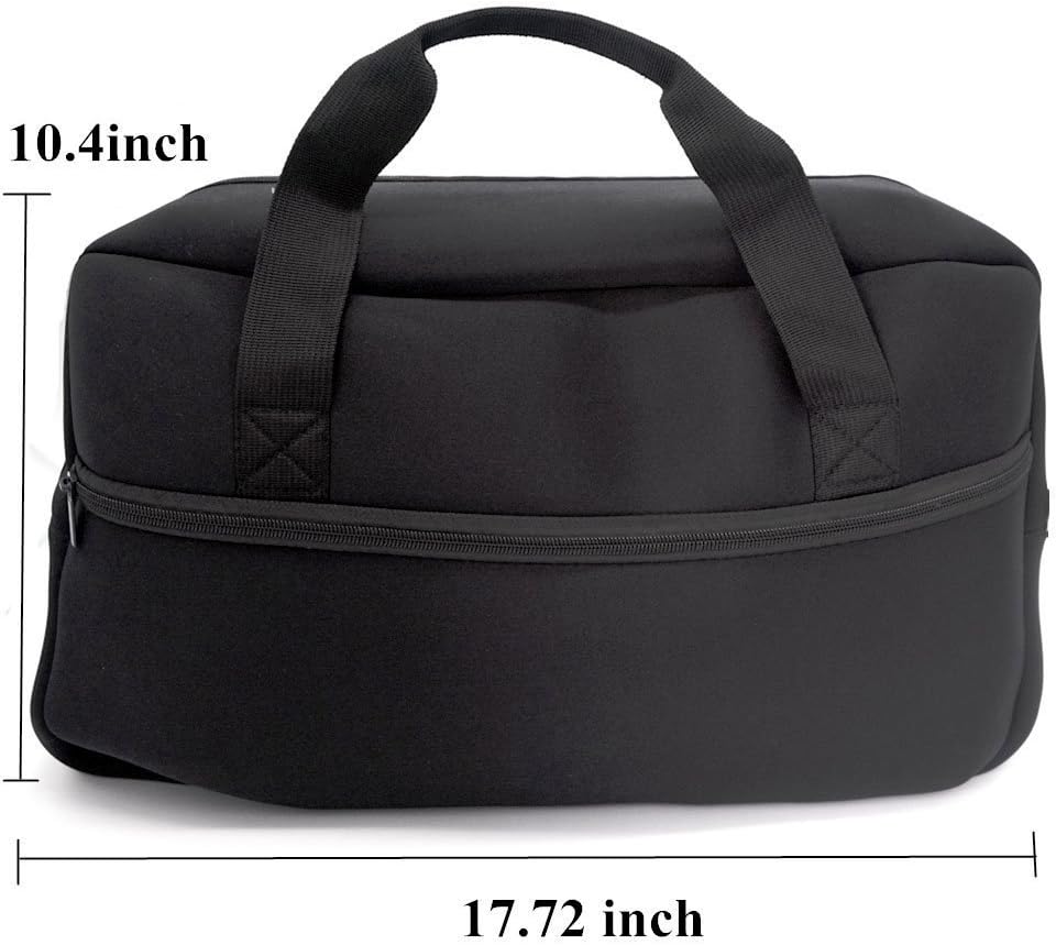 Easywisdom Carrying Travel Portable Case with Handle Straps and Adapter Power Pocket for Bose SoundTouch 30 Series II / III Wireless Music System