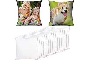 Premium Sublimation Pillow Case Canvases (15 Pack): Unleash Your Creativity with DIY...