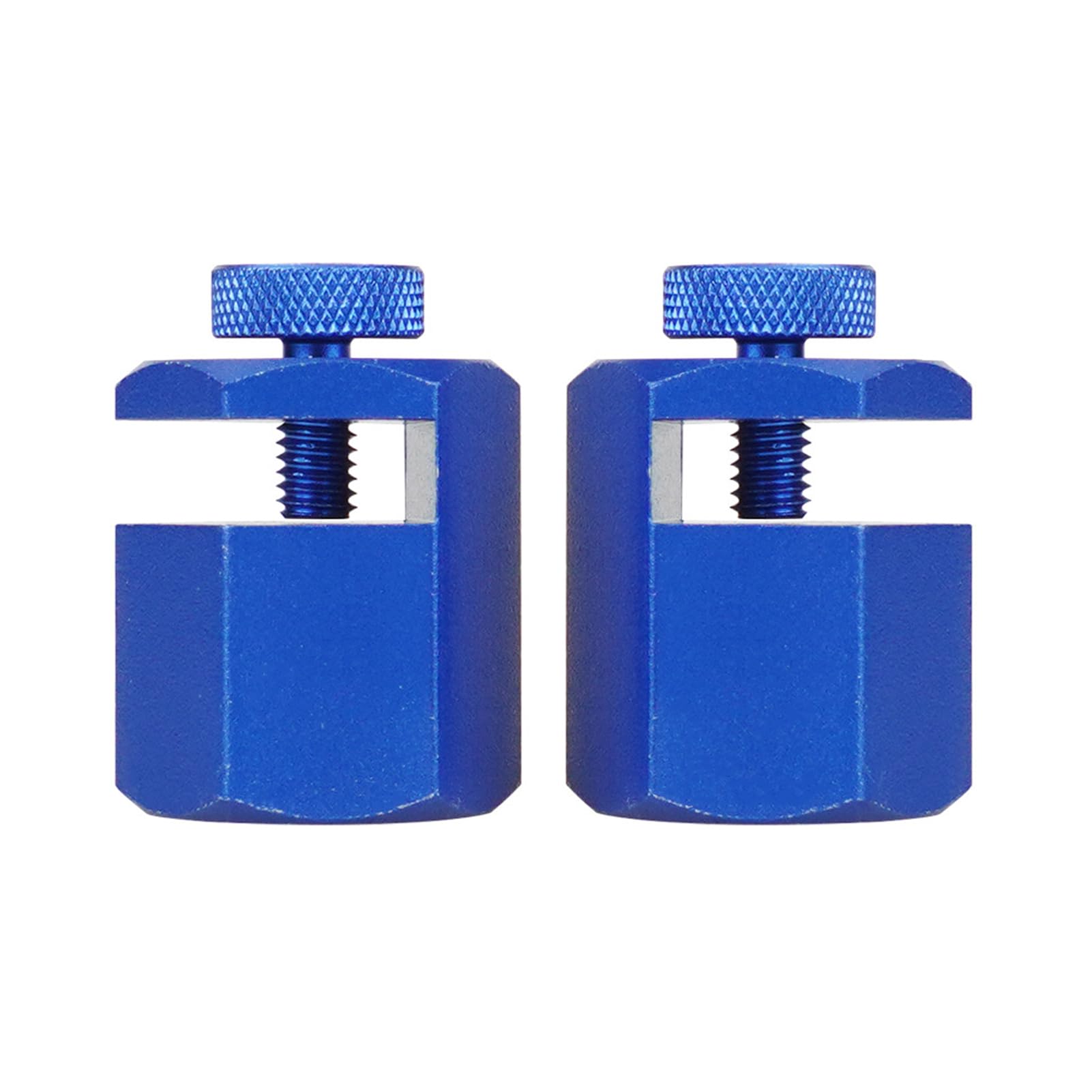 Aluminum C-Clamps, 2-Piece, Throat Depth, Blue