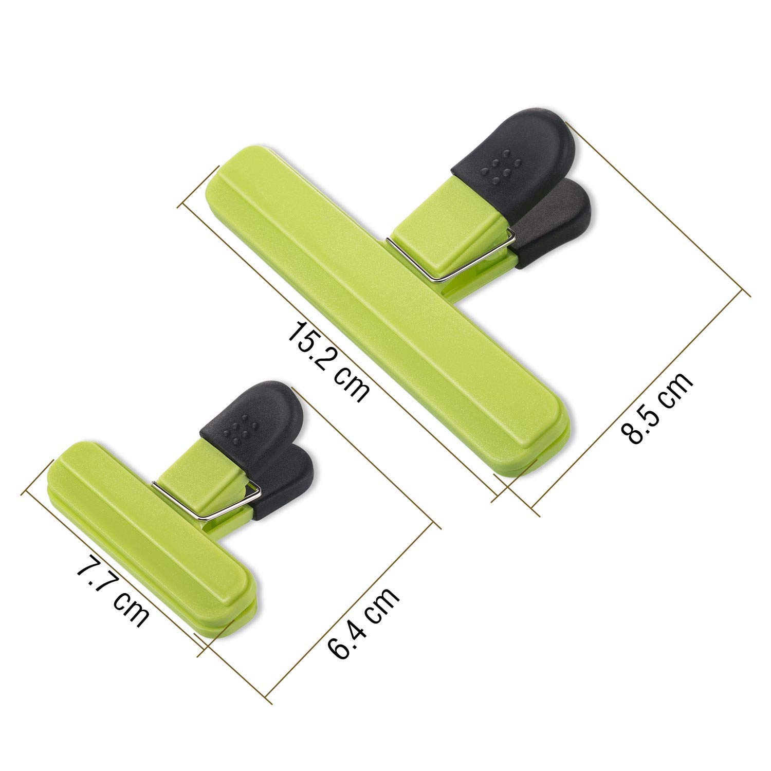 Lot De 9 Grandes Pinces Pour Sachets De Frites – Tailles Assorties