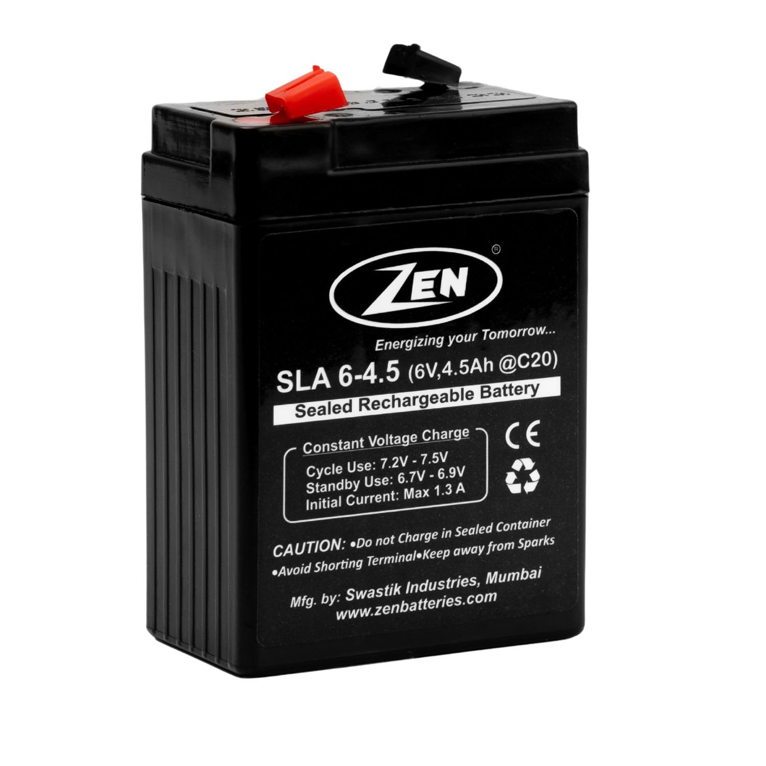 ZEN SMF 6V-4.5Ah SMF/VRLA Battery for Weight Machine, Toy & More Instruments-image-3