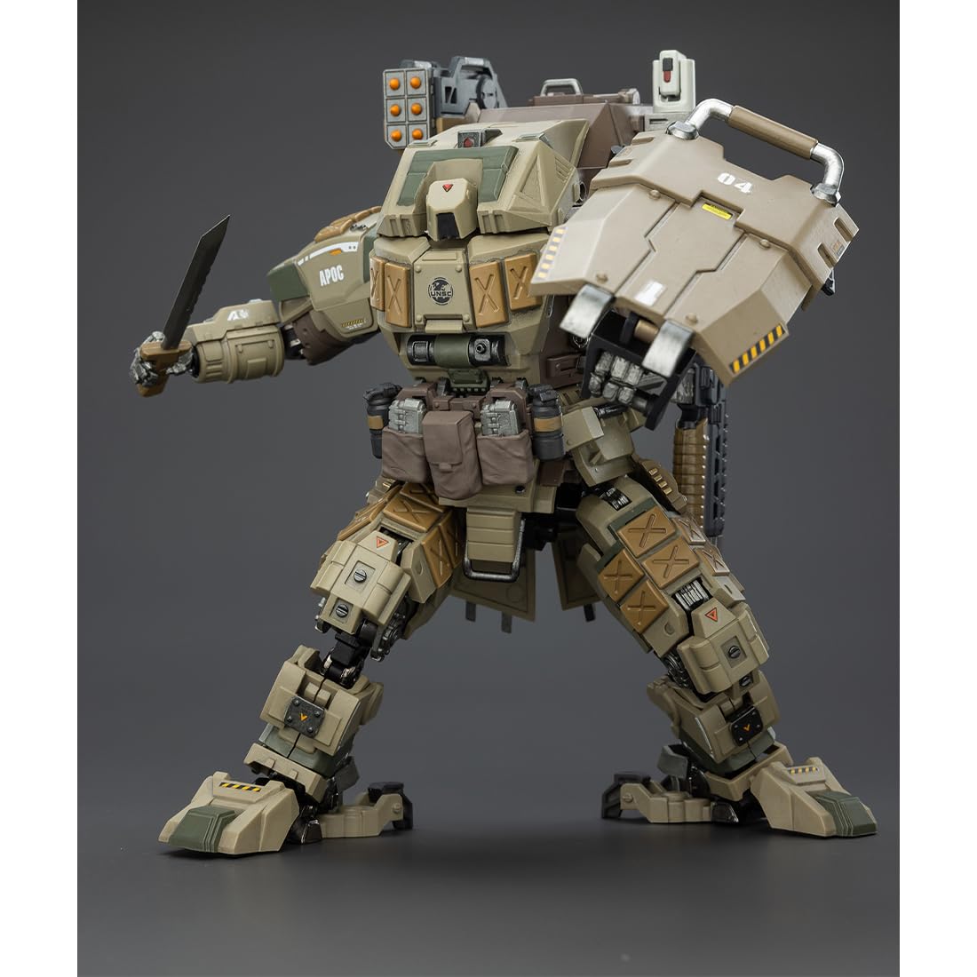 Figura de acción a escala 1/25, modelo militar mecha con articulaciones totalmente articuladas y desmontable, accesorios realistas para exhibición de escritorio, construcción de escenas