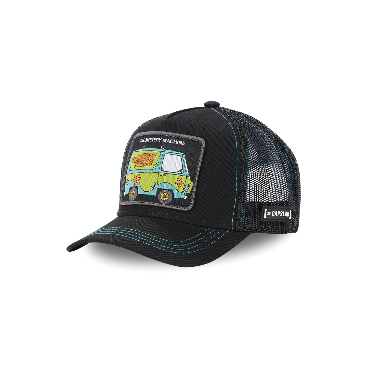 Capslab [ X] Casquette Homme & Femme Scooby-​Doo, Casquette Trucker, Originale et Ajustable, Taille TU - Noir