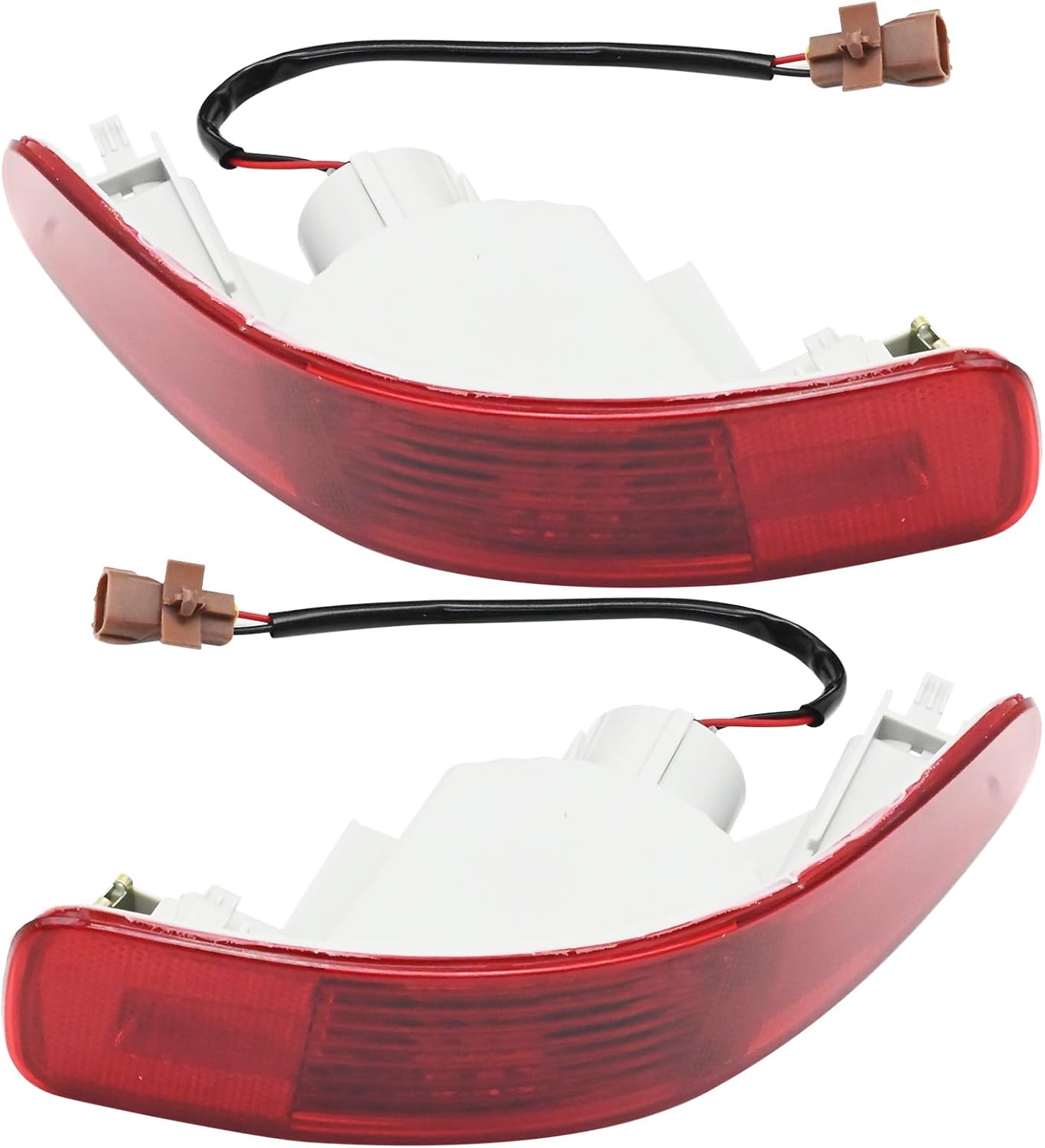 8352A005 8355A004 Left Right Rear Bumper Side Marker Rear Light Reflector Tail Lights Replacement for Mitsubishi Outlander Peugeot 4007 2007-2012