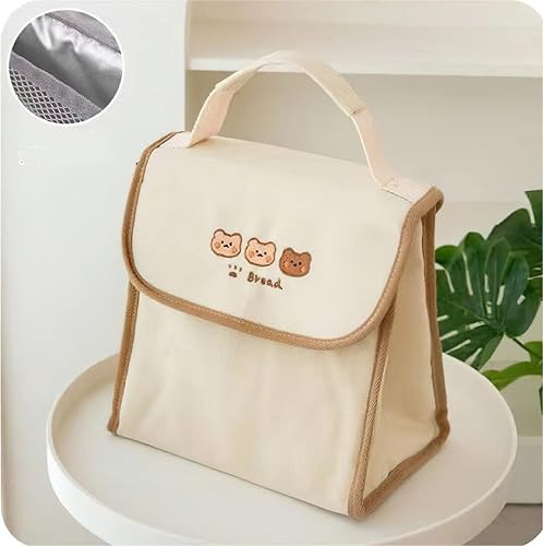 Miniatura 4 de Bonita lonchera con aislamiento y diseño kawaii estético a prueba de fugas, impermeable, duradera, para mujeres, niñas, niños, oficina, escuela