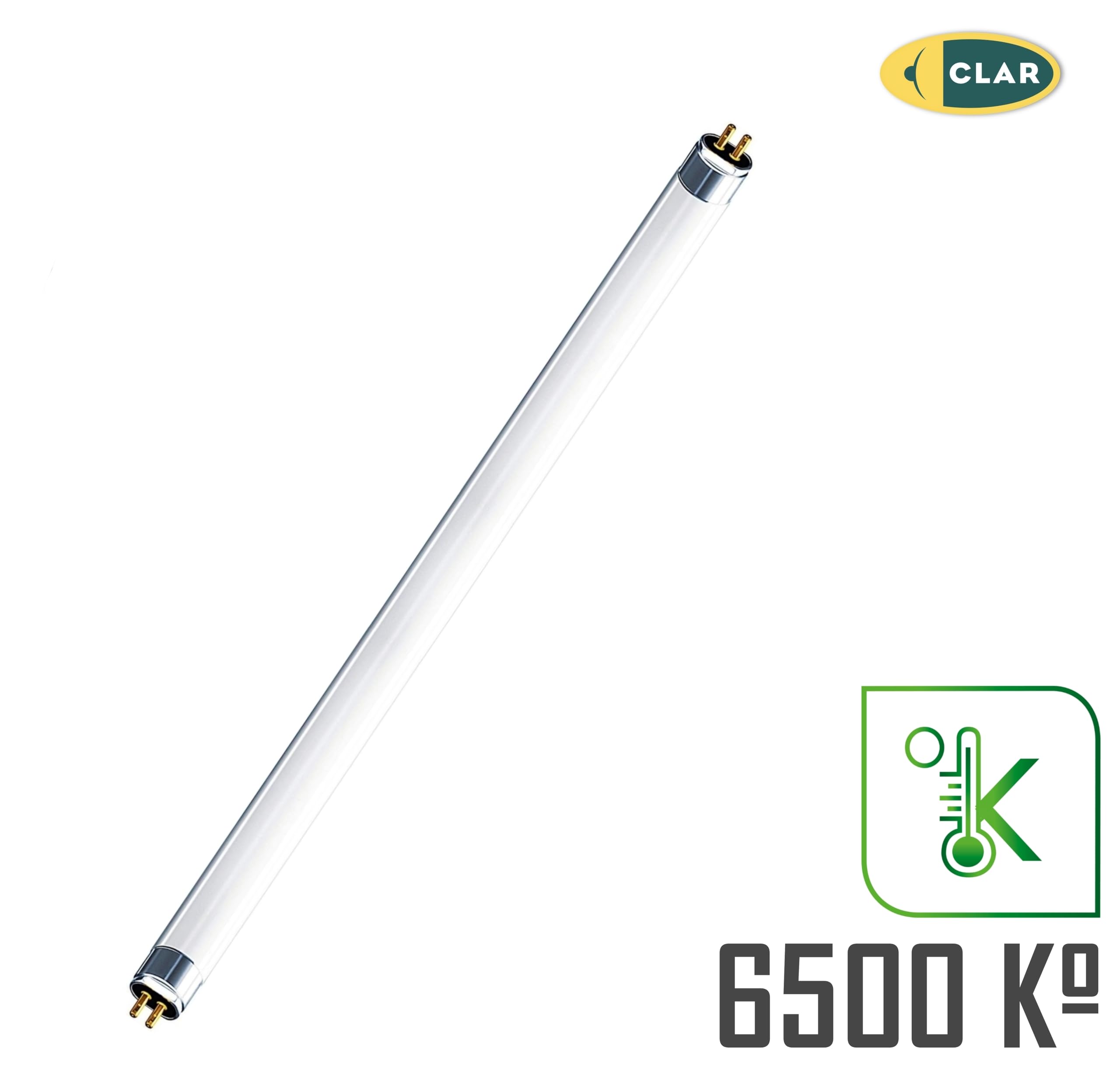 CLAR - Tubos Fluorescentes Pequeños, Tubos Fluorescente, Bombilla Fluorescente, Tubos Miniatura, Bombilla T5 LD, 28,8 x 1,6 cm (8 Watts T5, Pack 2)