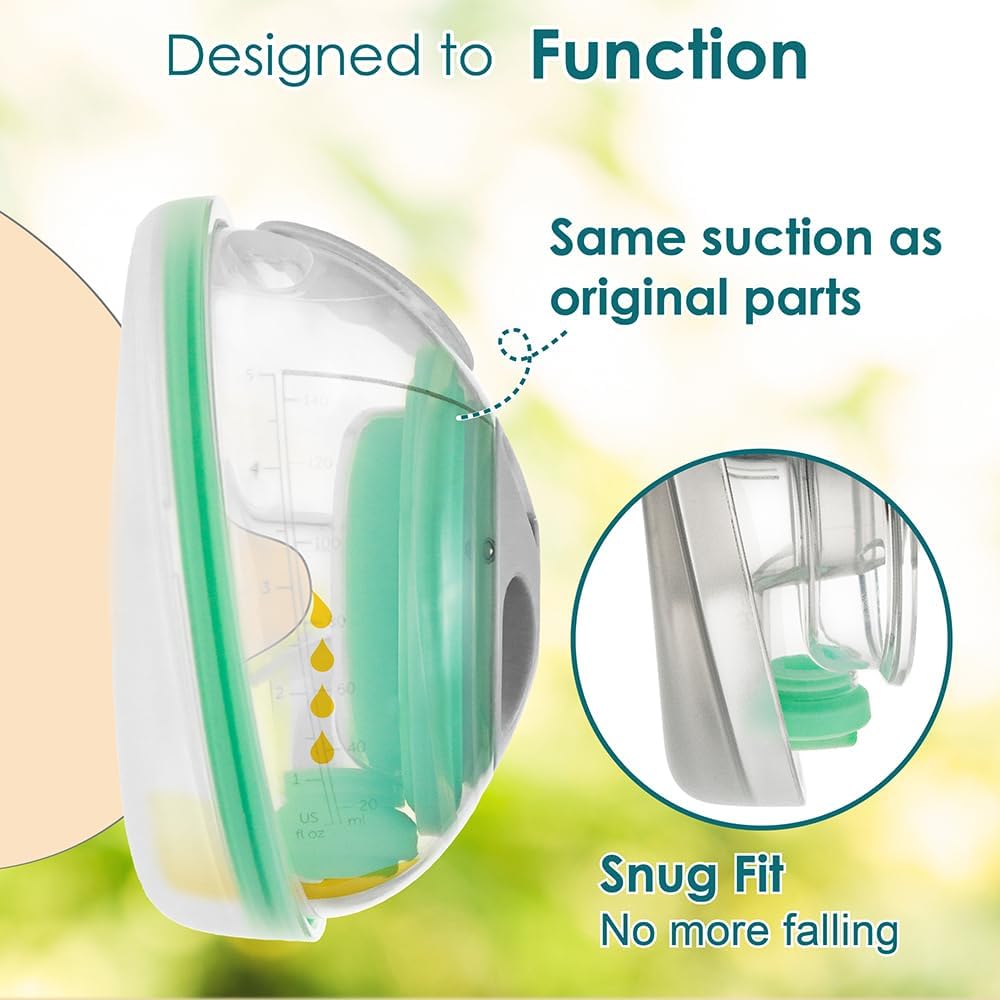 Nenesupply 4pc Duckbill Valves Compatible with Elvie Stride Pump Parts Replacement Parts Breast Pump Parts Momcozy Tsrete Wearable Pumps Spectra CaraCup Not Original Elvie Pump Parts Accessories - Image 4