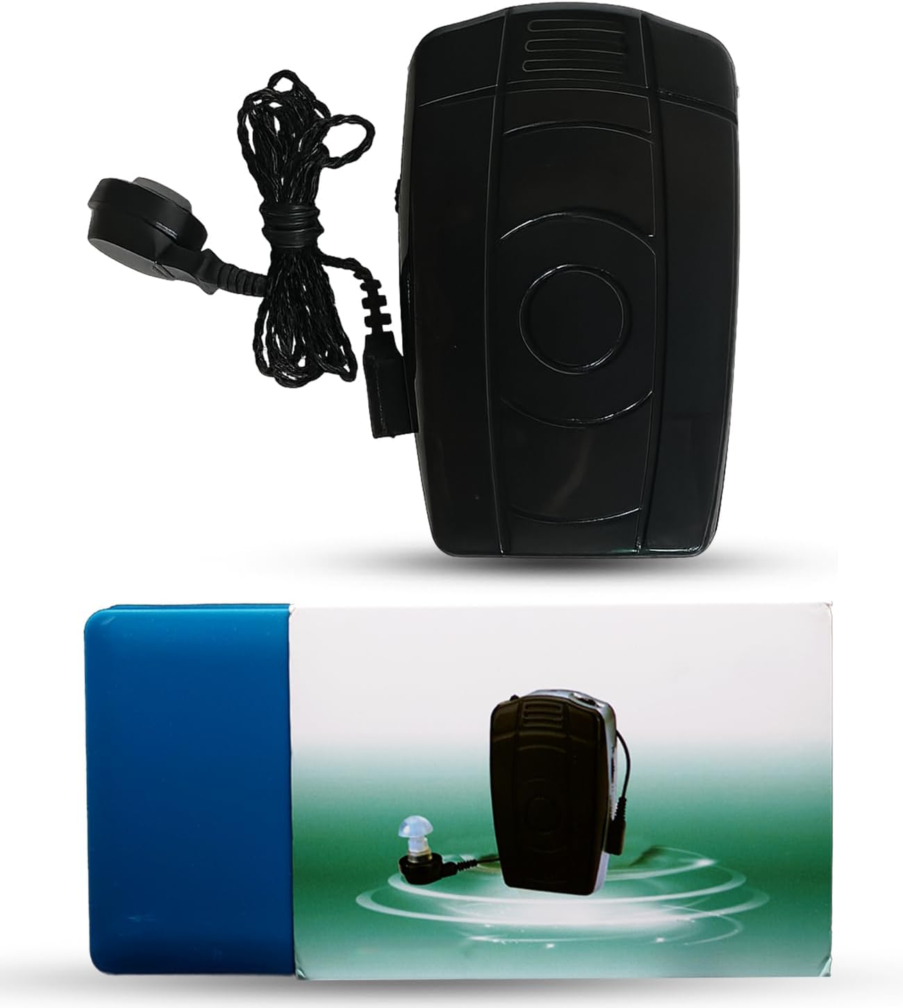 Hearing aid compact clarity amplifier with noise filter designed for elders