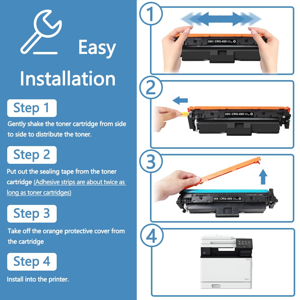 Amazon.co.jp: MxVol 069 トナーカートリッジ 4個パック Canon