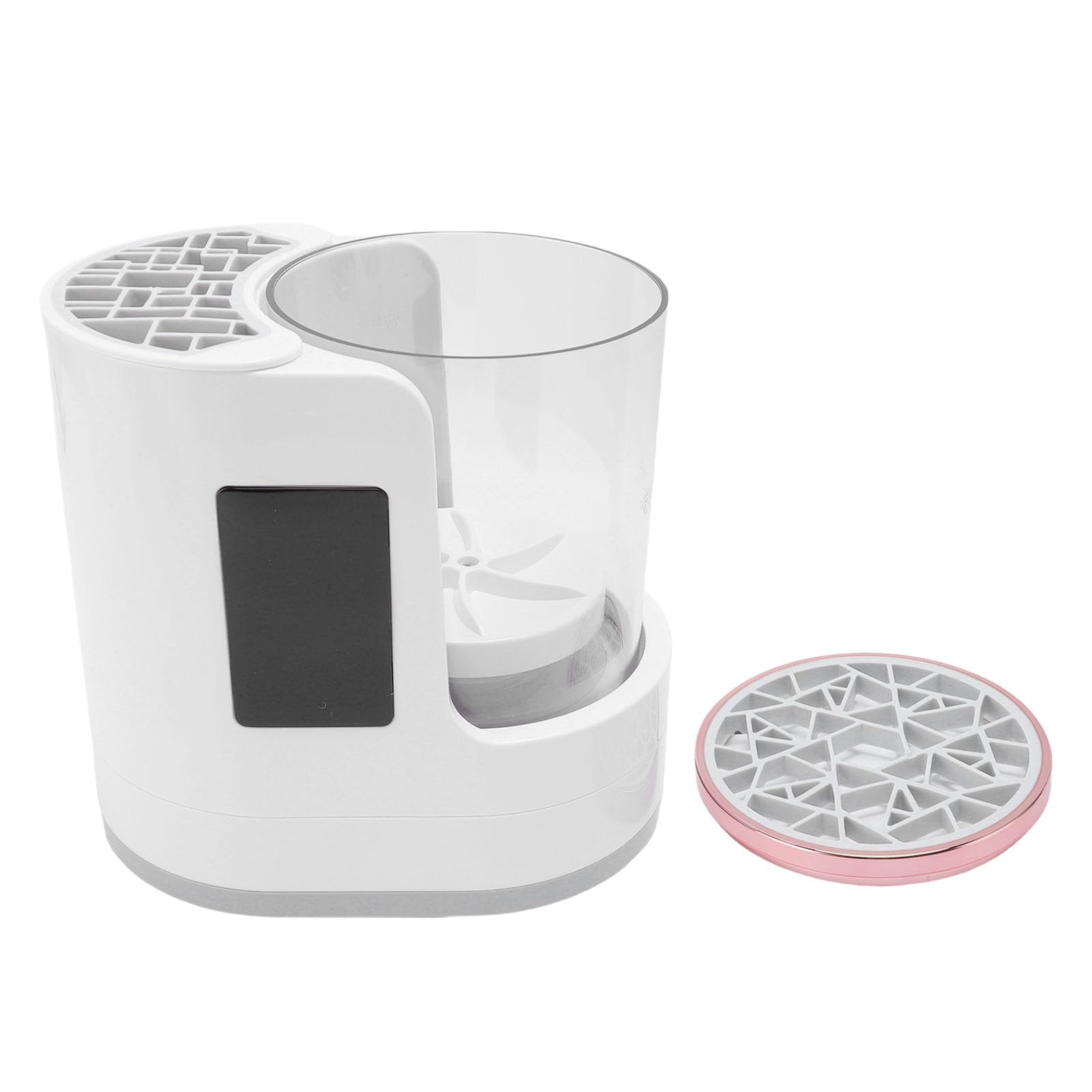 Generic Nettoyeur de Pinceaux de Maquillage électrique, Machine de Nettoyage de Pinceaux Automatique 850 Tr/min, Sèche- de Maquillage avec Minuterie de Séchage 2H 5H, alimenté par USB de Type C pour