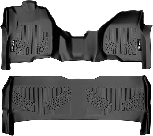 Miniatura 22 de SMARTLINER Alfombrillas de primera fila de ajuste personalizado (1 unidad) compatibles con Ford Transit 2020-2022 Ford Transit 2023 - 2025,Negro