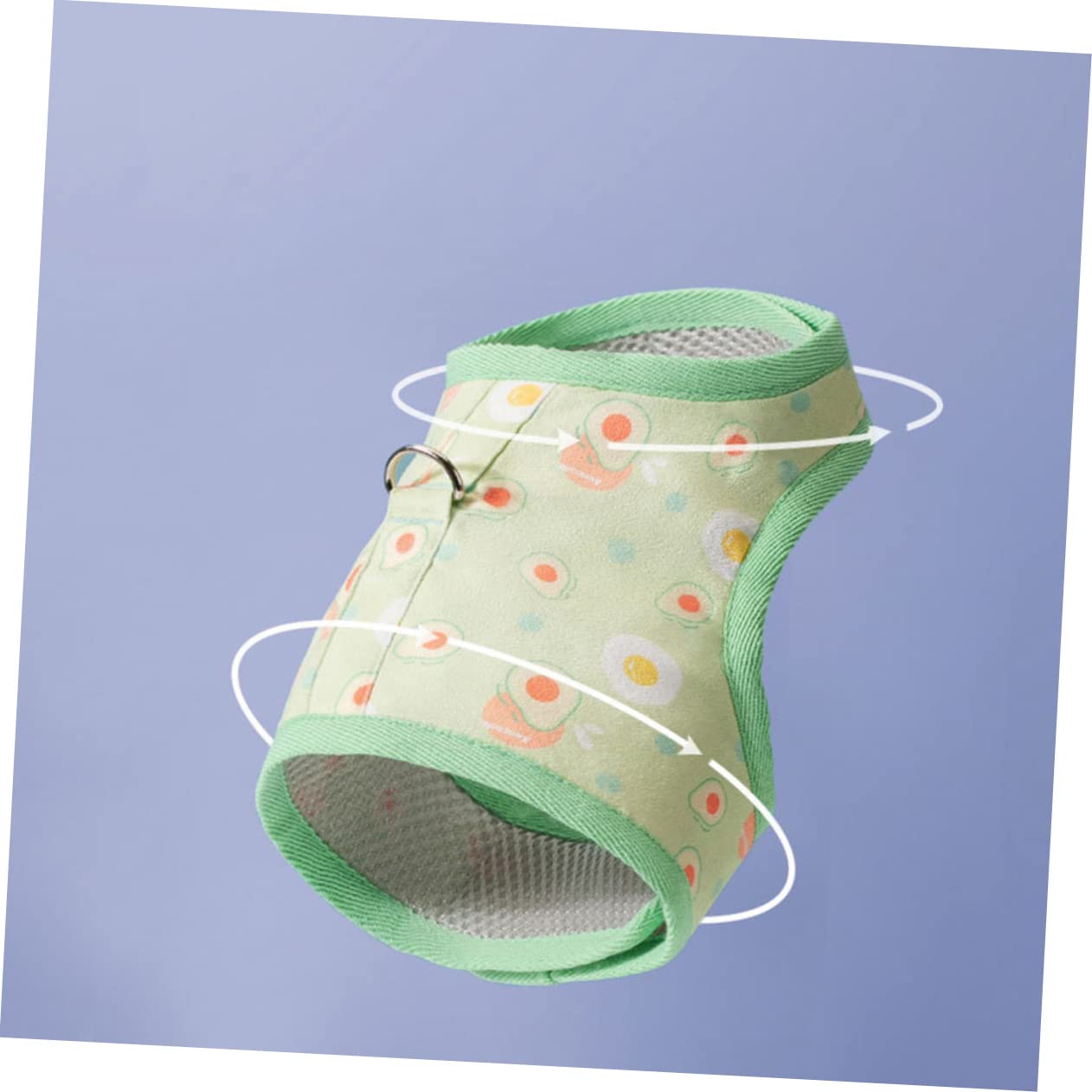 Happyyami 3juegos Arnés y Correa De Vestido para Gato Diseño De Aguacate Arnés para Mascotas para Paseos y Actividades Al Aire Material y Transpirable Mediano