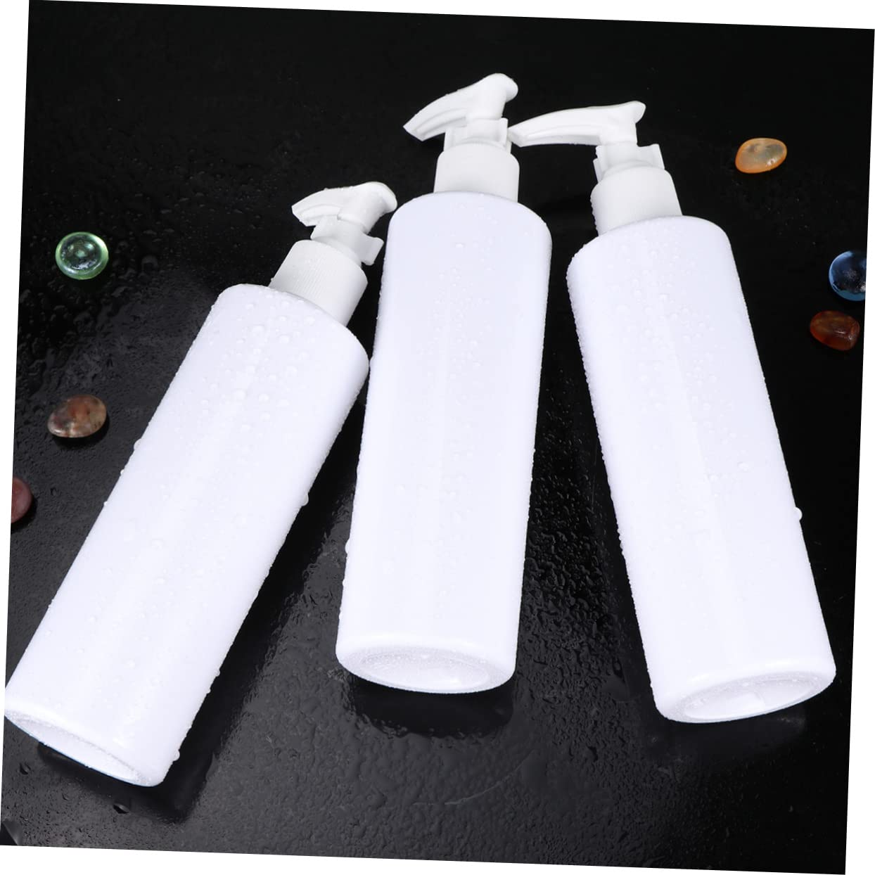 Botellas De Viaje Para Lociones Dispensador Portátil De Plástico Envases Vacíos Para Champú Y Cuidado Botella De Presión Práctica Para Cosméticos Y Productos 6 Piezas X 3