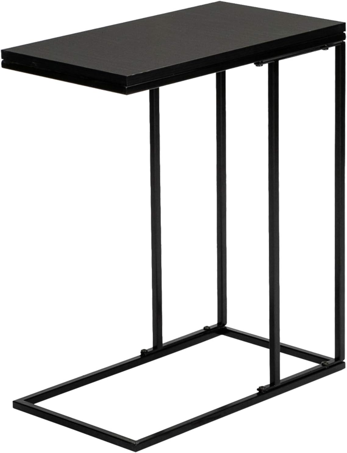 Industrial Side Table,Sofa Side CTable Mobile Snack Table for Coffee Laptop Tablet