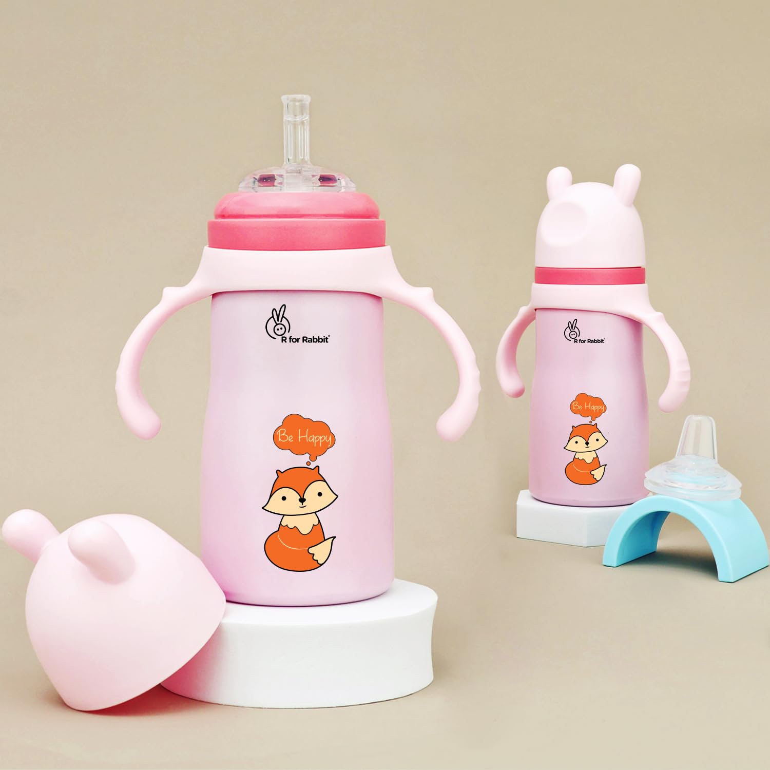 R for Rabbit Steebo Tiny Tales Premium Stainless Steel Straw Sipper for Baby, Leak & Spill Proof BPA Free Soft Silicone Straw Drinking Sipper Bottle for Baby Boy & Girl of 6+ Months (270ml, Pink) (B0DHLD2PNN) Amazon Price History, Amazon Price Tracker