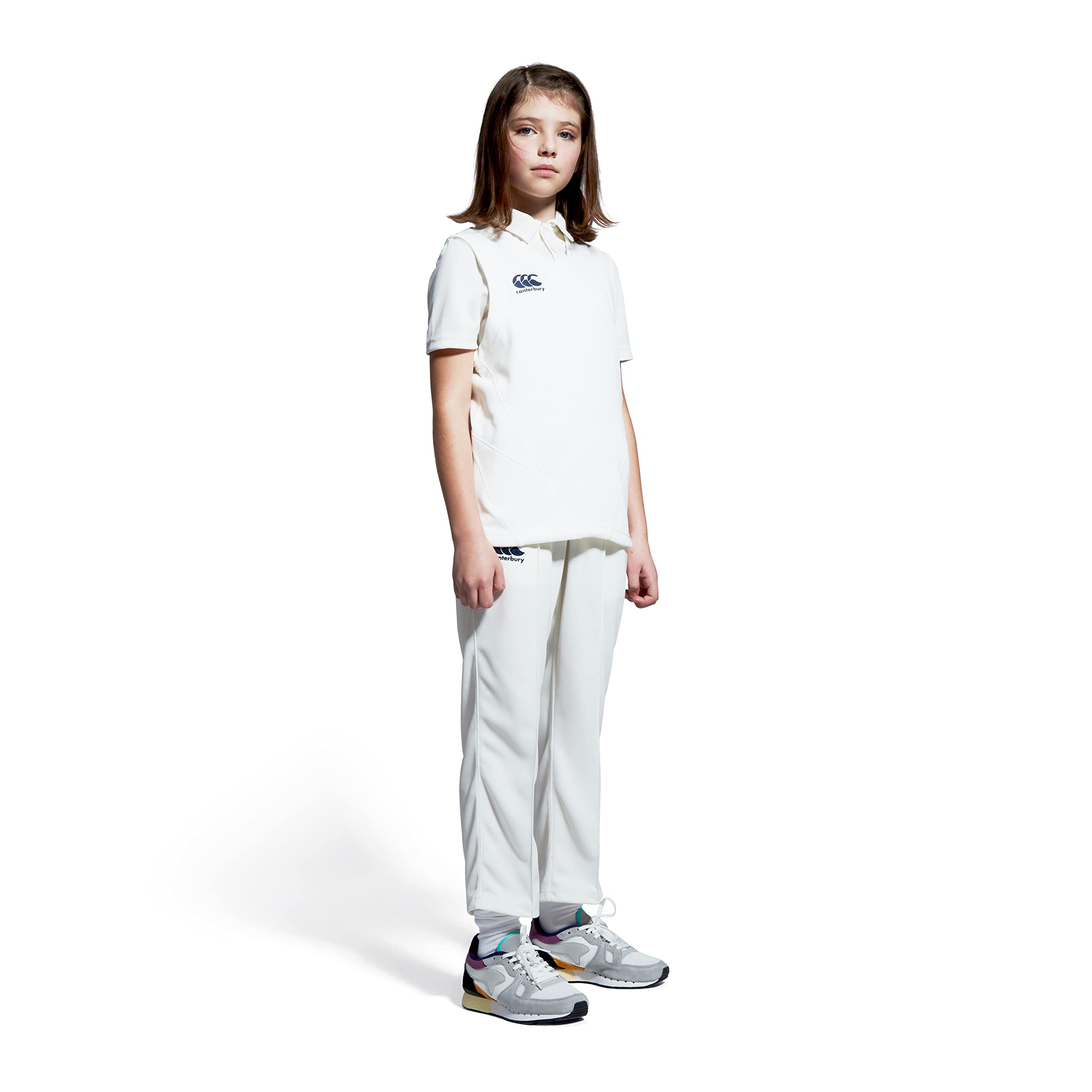 Canterbury Jungen Sleeveless Overshirt | Sweater Vest | Cricket Whites Sweatshirt