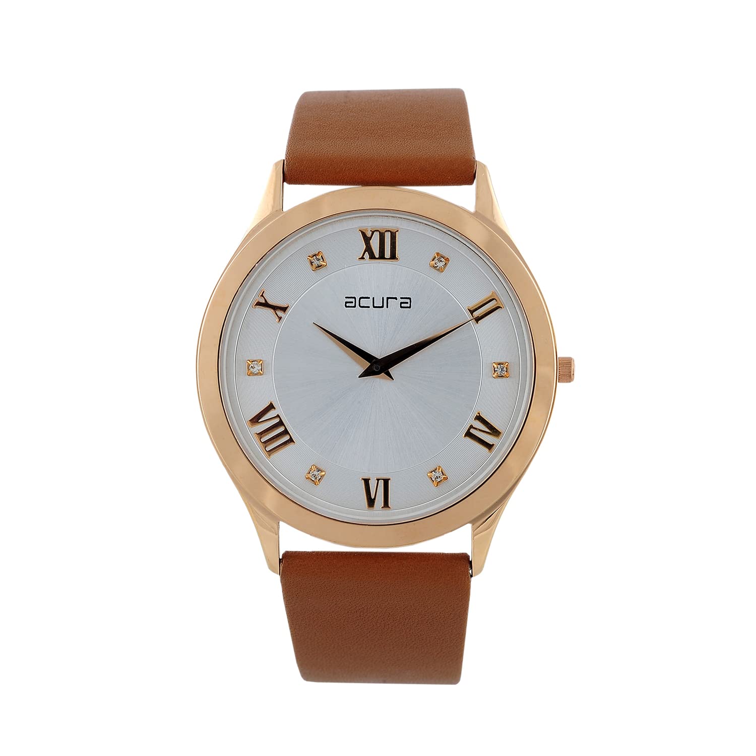 Acura Analog Watch for Men Classy, Elegant, Stylish,Leather Textured White Dial coupled with a Brown Leather Strap (B0BW9W9F8S) Amazon Price History, Amazon Price Tracker