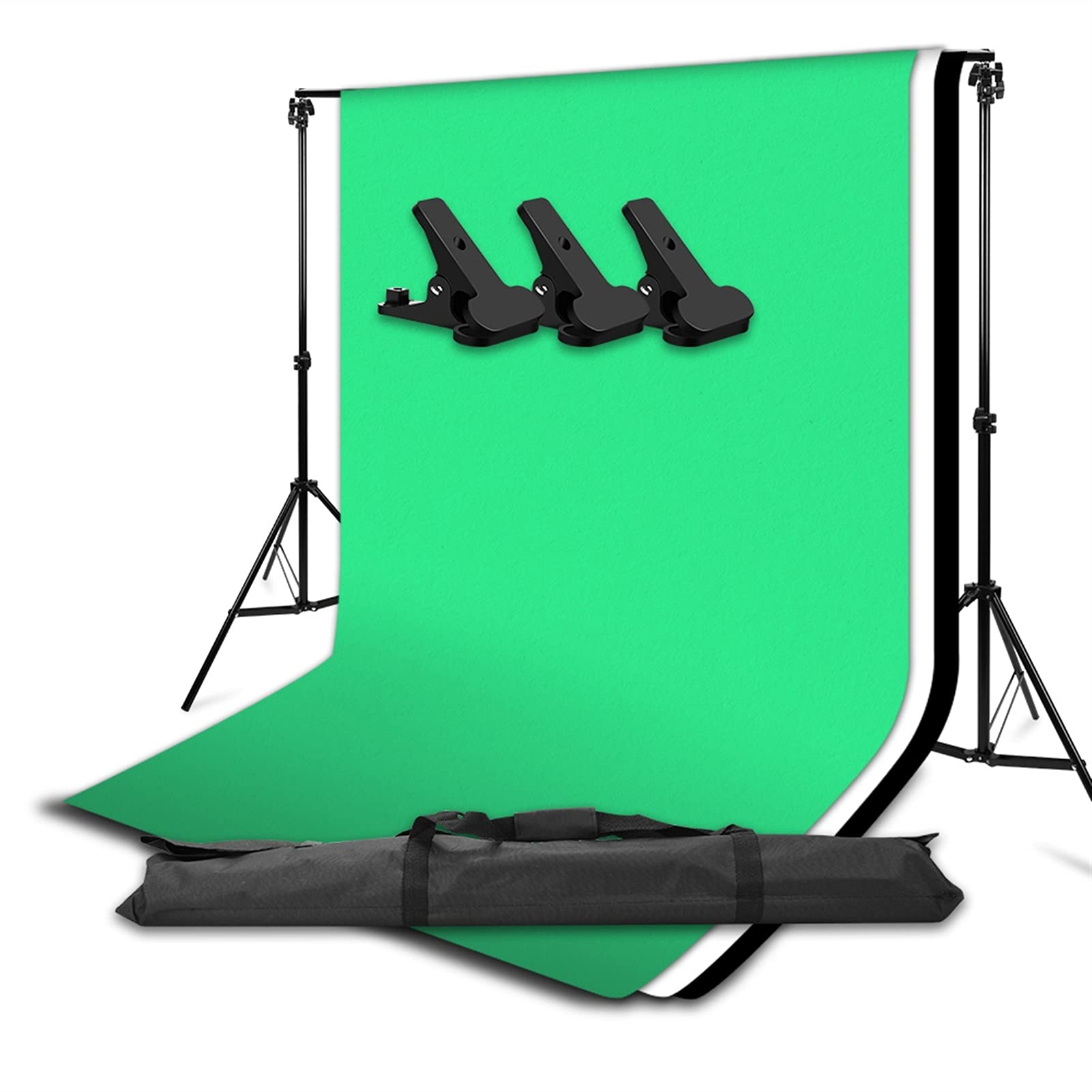 Soporte de Estante de Fondo 65 pies soporte de soporte de soporte de soporte de fondo de fondo soporte de soporte de fotografía kit de sistema de soporte de pantalla verde cromakey retrato telón de fo