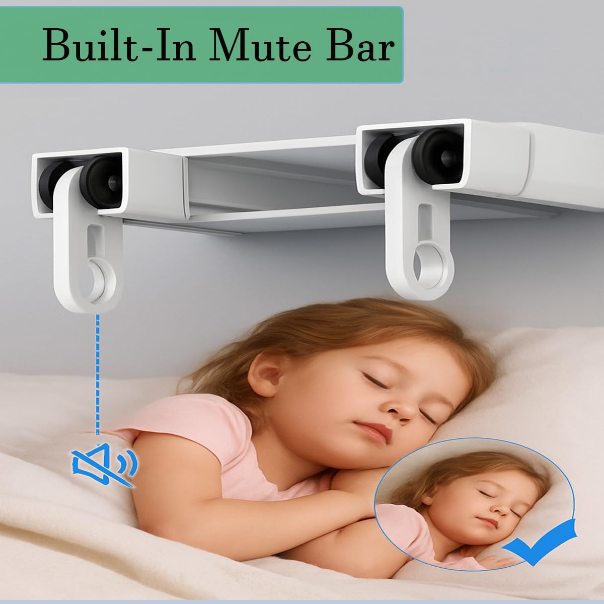 Rail à Rideaux Tringle Rideau Double Rideau Rail Plafond Aluminium 100cm 120cm 150cm Tringle à Rideaux Silencieuse à Rails à Double Rangée pour Chambre à Coucher ou Hôpital Salon(Blanc,1.7m)