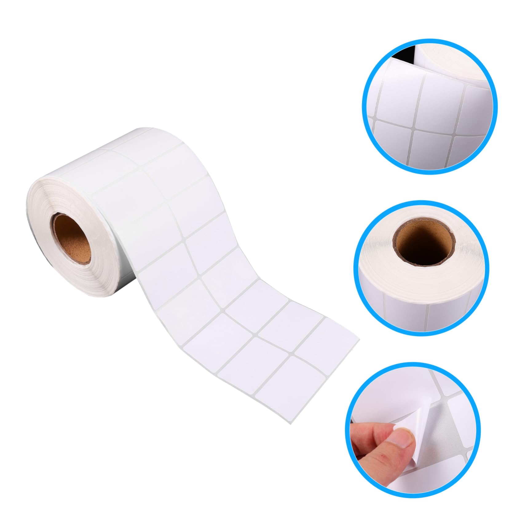 Rouleau D'étiquettes Autocollantes Blanches, 3000 Feuilles, pour Imprimer