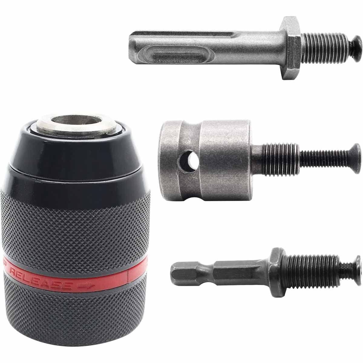 UPTODATETOOLS 13mm Keyless Metal Drill Chuck, with SDS-Plus Shank 1/4 Inch Hex Shank 1/2 Inch Impact Wrench Adapter (B0DB1VPNJ8) Amazon Price History, Amazon Price Tracker