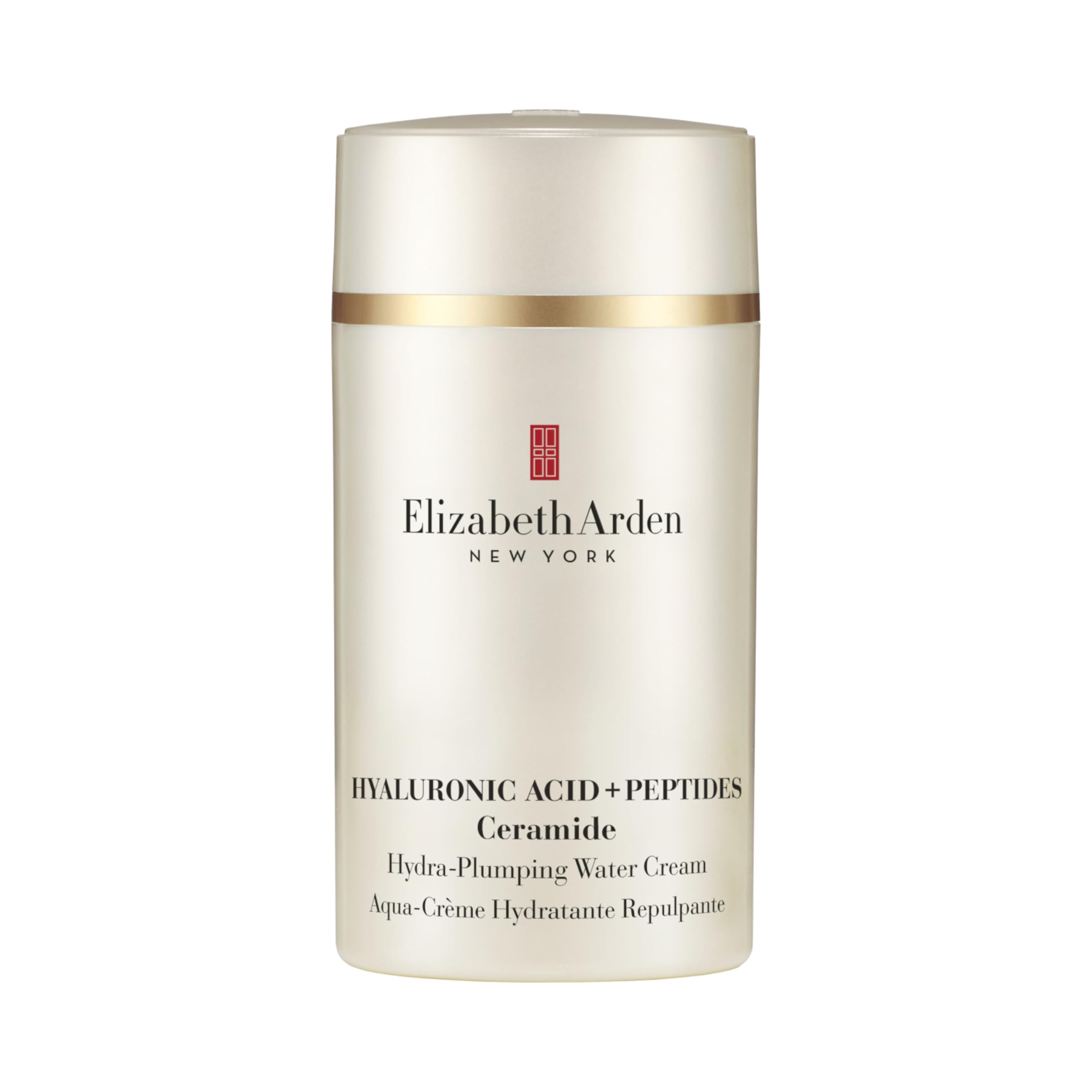 Elizabeth Arden – Hyaluronsäure + Peptide Ceramide Water Cream, Feuchtigkeitscreme mit 5D HA, Peptiden & Ceramiden für prallere, straffere & strahlende Haut, leichte Gesichtspflege, für alle Hauttypen