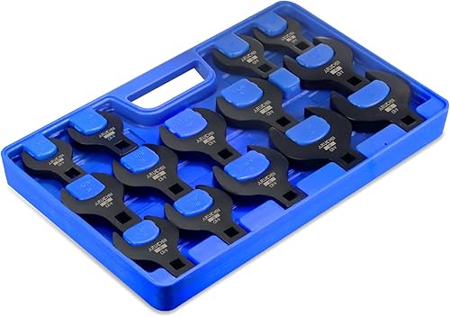 ARUCMIN Juego de 14 llaves gigantes para pie de multitud, 12 pulgada, llaves métricas para pie de multitud de 27 a 1.969in, juego de llaves de pie
