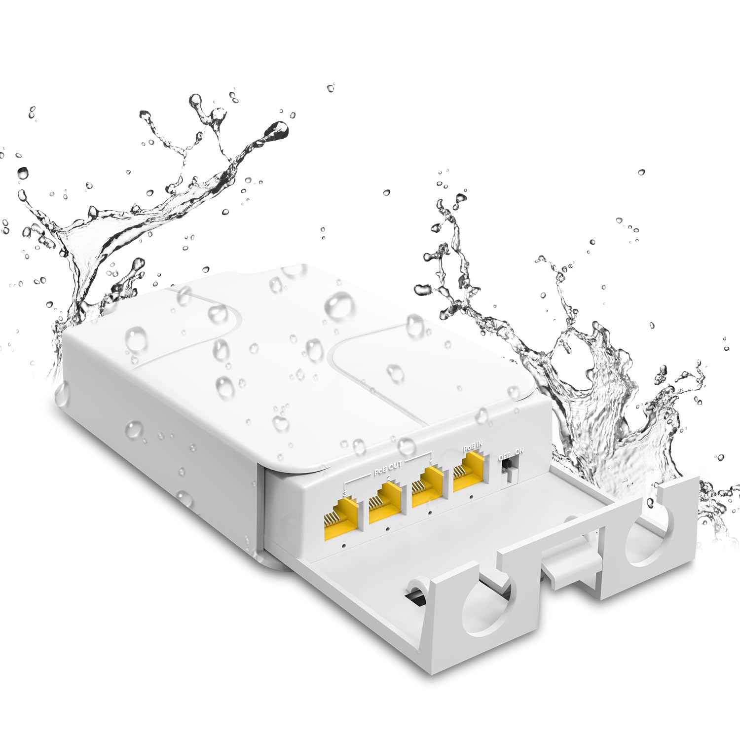 PoE Extender 1 in 3 Outputs NICGIGA 4 Port PoE Waterproof Vlan 100m PoE Splitter IEEE 802.3af/at Power Over Ethernet PoE-image-24
