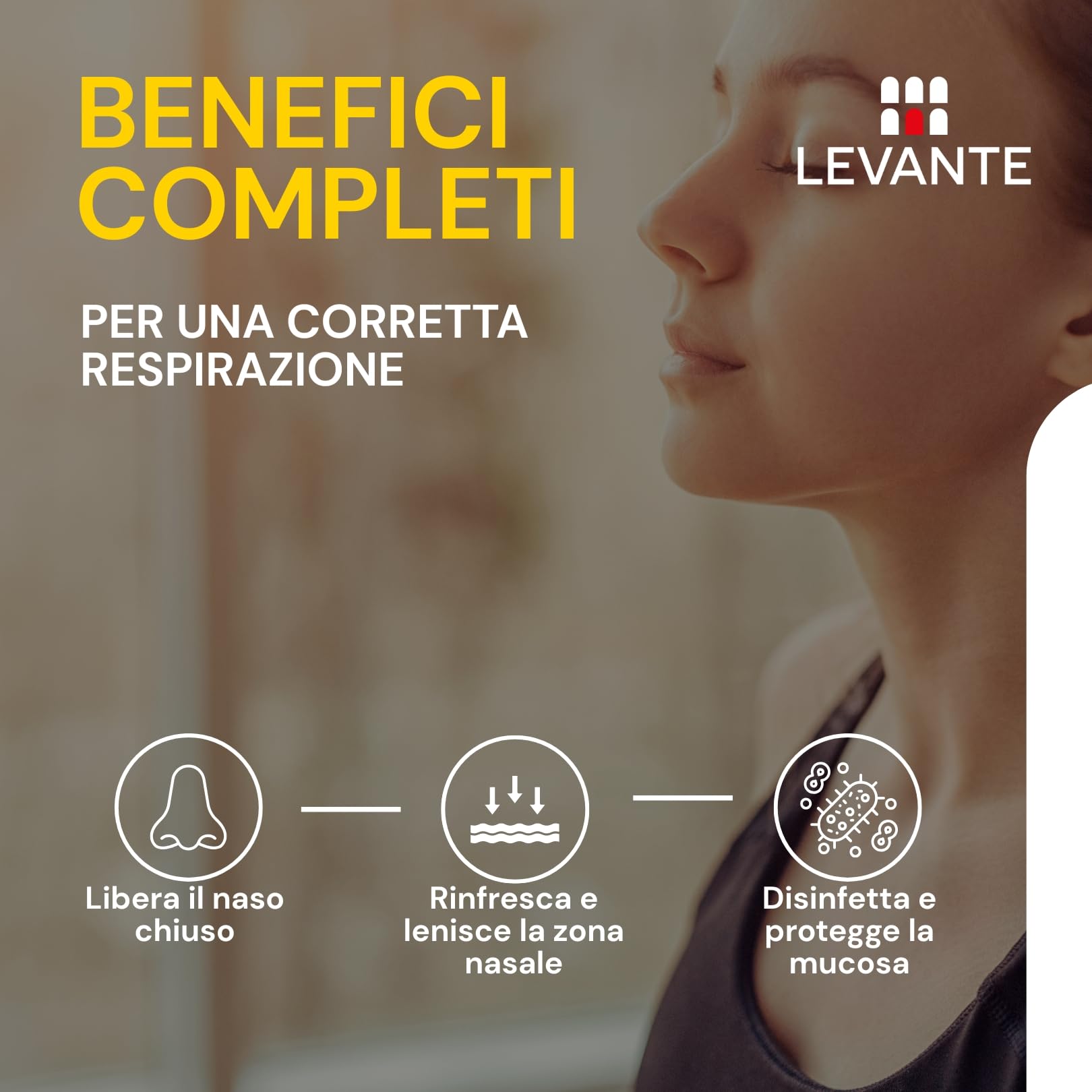 RILEVANTE Spray Nasale Decongestionante Balsamico 30ml per Pulizia Fosse Nasali Sollievo da Naso Chiuso e Raffreddore Spray Nasale Bambini e Adulti Con Eucalipto, Mentolo e Canfora