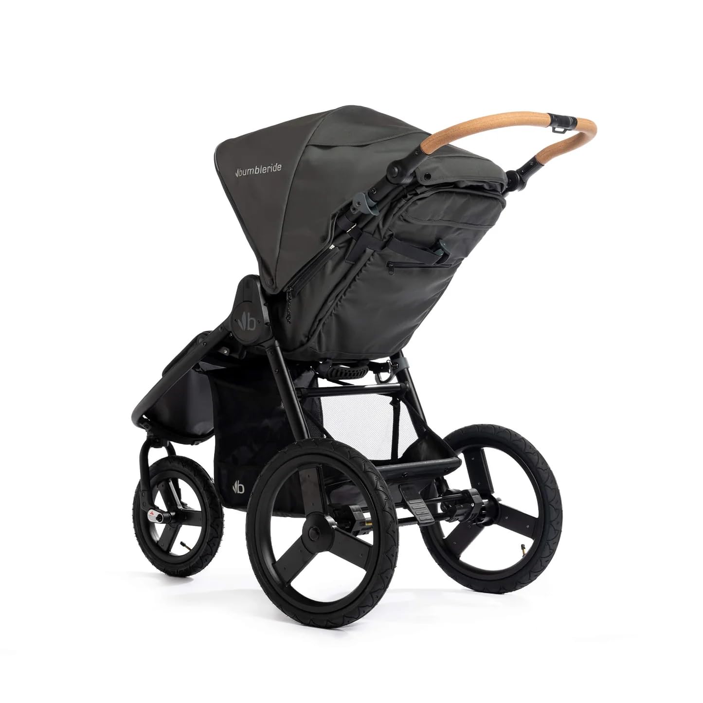 Bumbleride Speed Jogging Stroller - Eco-Friendly Stroller for Newborns and Toddlers with All-Wheel Suspension, Air-Filled Tires, and Steering Settings - Storm