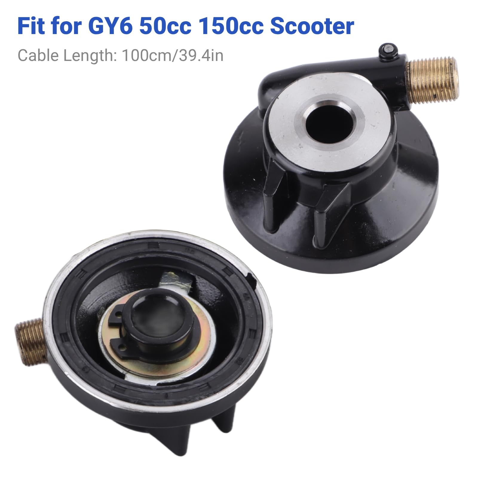 Ruota Motrice del Tachimetro, Cavo del Tachimetro del Motorino del Ciclomotore 12mm Asse del Tachimetro Dell'ingranaggio di Trasmissione con Cavo GY6 50cc 150cc Parti dello Scooter