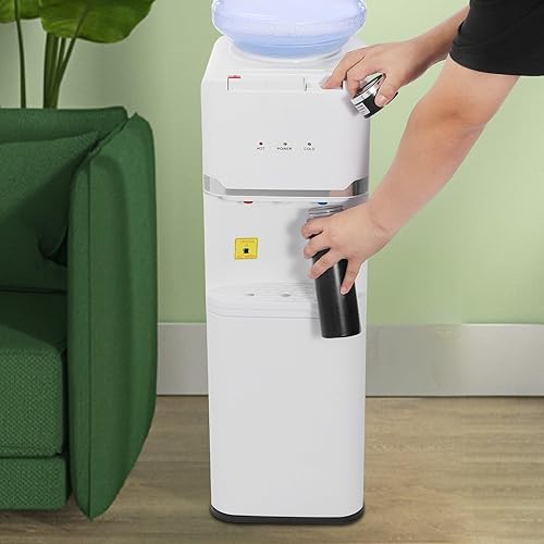 Miniatura 2 de Dispensador de enfriador de agua de carga inferior para botellas de 5 galones, dispensador de enfriador de agua caliente y fría, dispensador de agua
