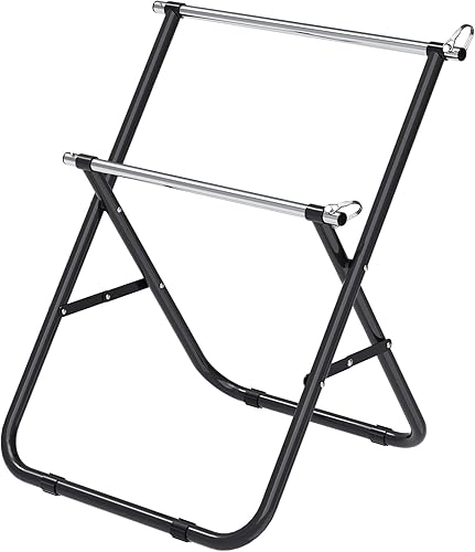 Organizador de cables para carrete, soporte plegable de carrete de alambre portátil, capacidad de 100 libras para mantener los cables ordenados y