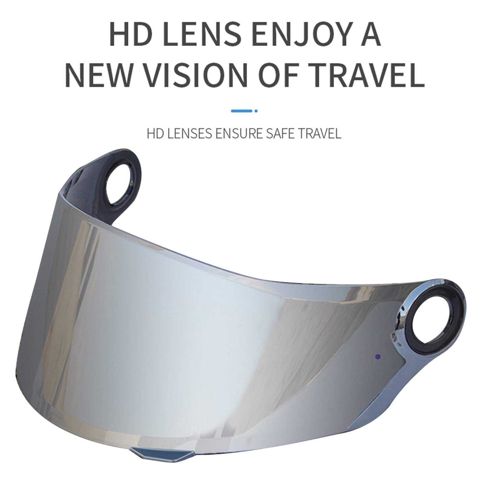 Acouto Caschi Motociclistici Lens Visor Sostituzione per LS2 FF358 FF396 Anti-fog Anti-fog Anti-fog con più Colori Elevata flessibilità (SILVER)