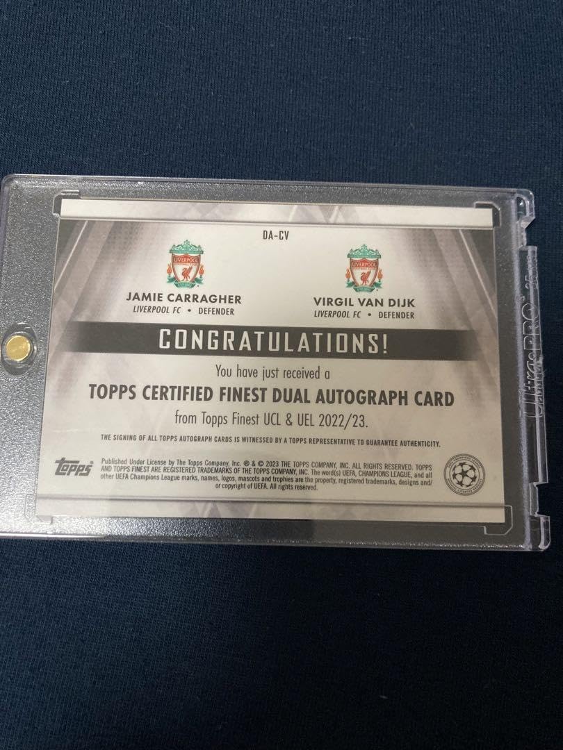 Topps finest UEFA 22-23 ファンダイク＆ギャラガー Amazon.co.jp: Topps finest UEFA 22-23 ファンダイク ギャラガー