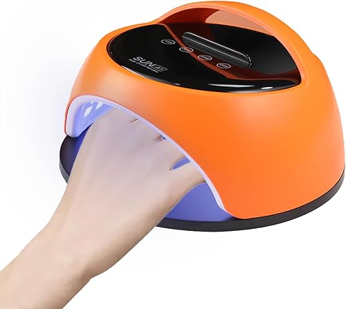 Lámpara de uñas de gel UV de 360 W, 4 ajustes de temporizador, lámpara de secado de gel profesional, con 60 cuentas de lámpara, para herramientas de