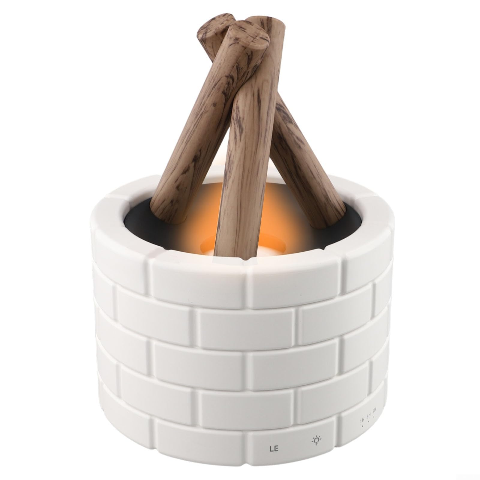 EasyByMall Umidificatore a effetto fiamma diffusore per falò, 250 ml, USB, per aromaterapia, con luce a LED, per camera da letto, yoga, ufficio, casa
