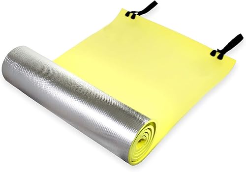 ASR Outdoor Alfombrilla de camping de doble cara de espuma reflectante térmica para dormir