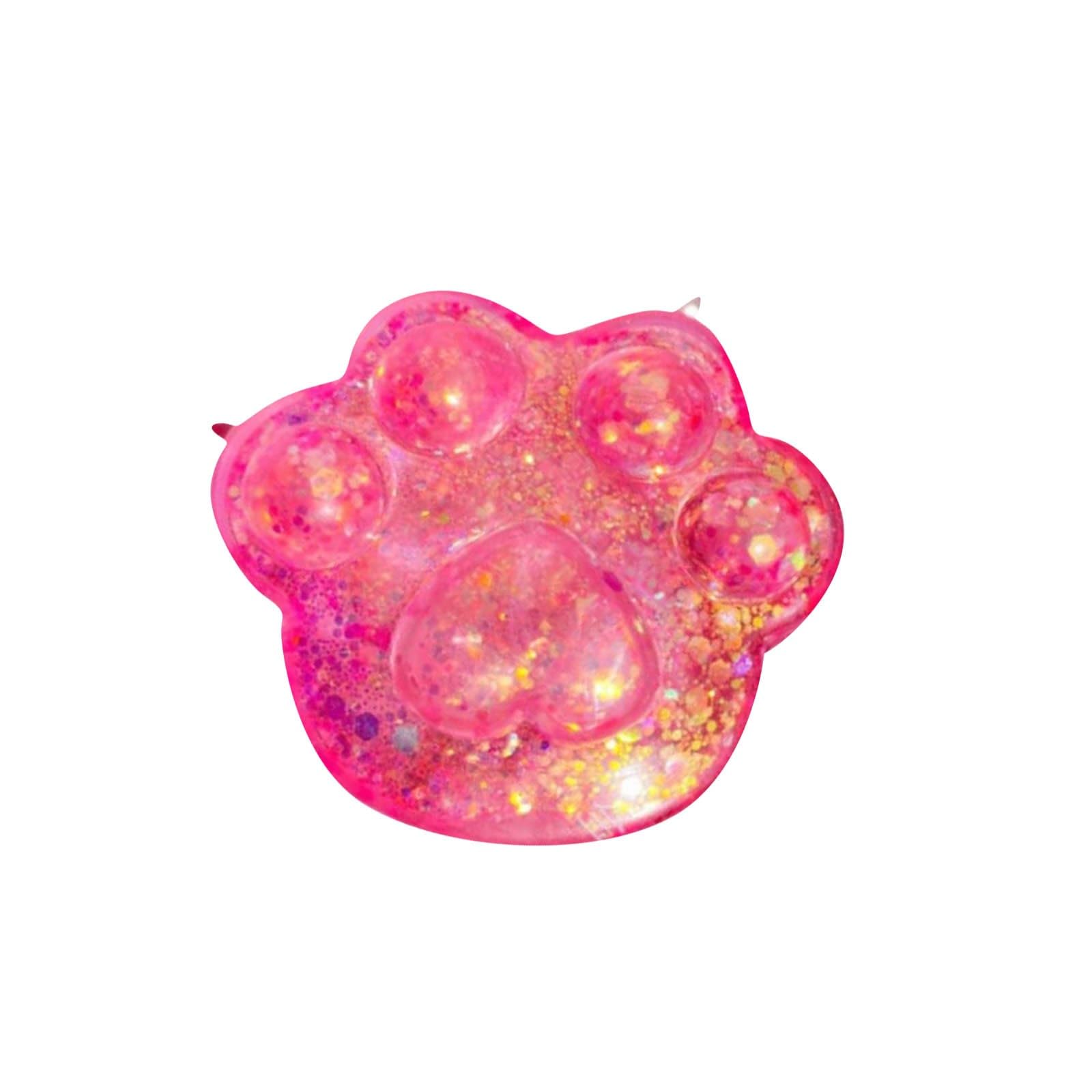 Adorable Rainbow Cat Paw Fufu Squishy Soft Squeeze Toy Antistress Fidget Cats Themed Gift for Adults
