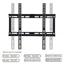 ATS Wall Mount TV Stand for 26" to 55", Load Capacity 20Kgs, VESA 200 x 200 mm, Solid Heavy Guage (Length 15") gallery image