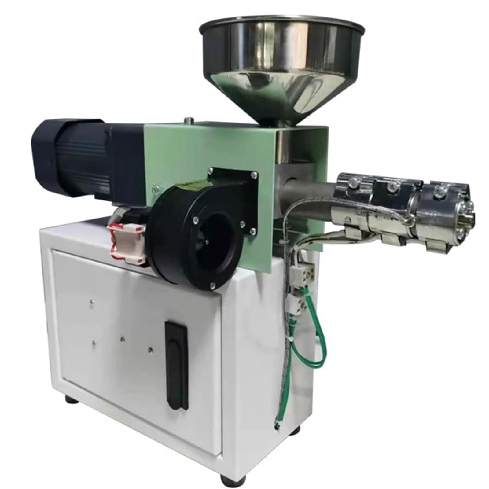 90 W kommerzieller Filamentextruder, ABS PEEK PLA-Kunststoffpressmaschine, Einzelschneckenstange 0,1 Zoll Extrudierdurchmesser Filament, 0,6 Zoll Schneckenstangendurchmesser, 0,01–0,5 kg/h Leistung