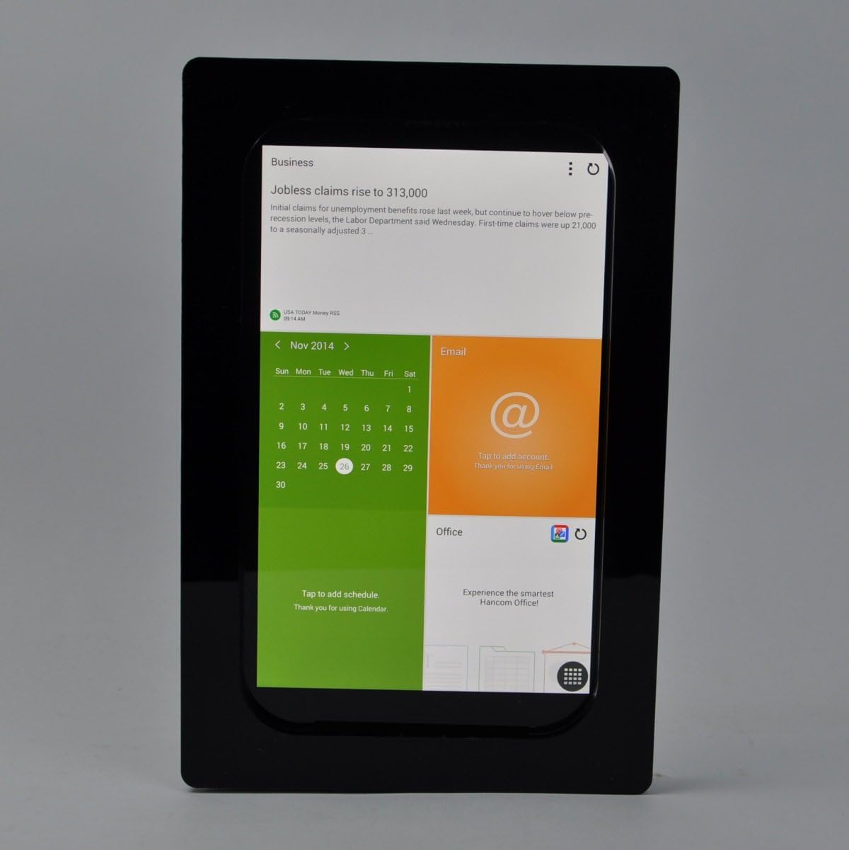 Security Anti-Theft Acrylic Kit for Samsung Galaxy TAB E 7 Lite Used as Kiosk, POS, Store, Show Display (Black Wall Mount)